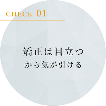 矯正は目立つから気が引ける